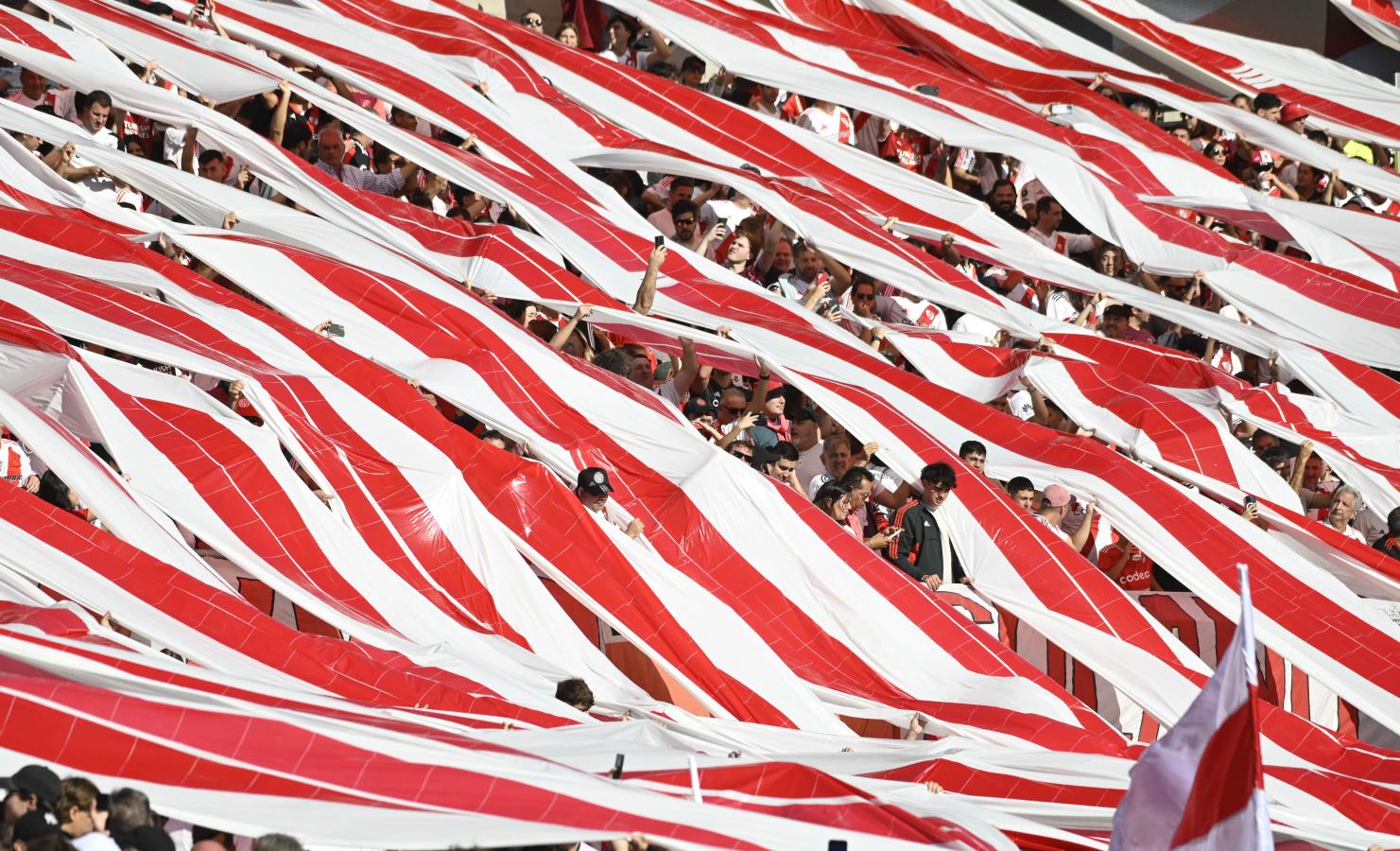 Imagen El Monumental de River a pleno durante el Superclásico. Fotobaires.
