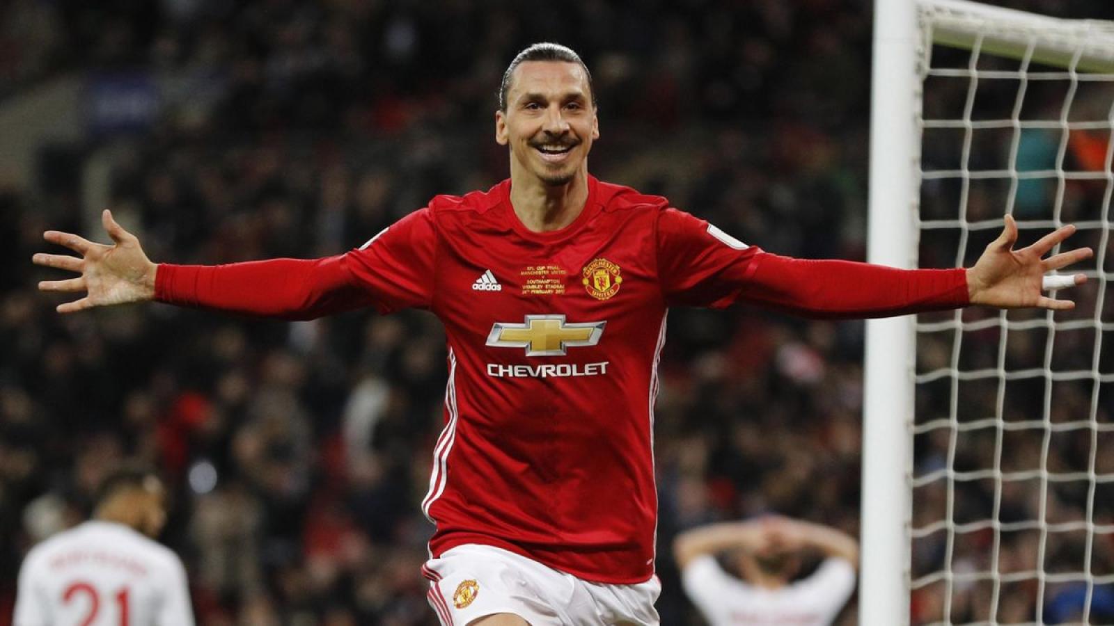 Imagen Ibra también la rompió en la Premier League con la casaca de Manchester United.