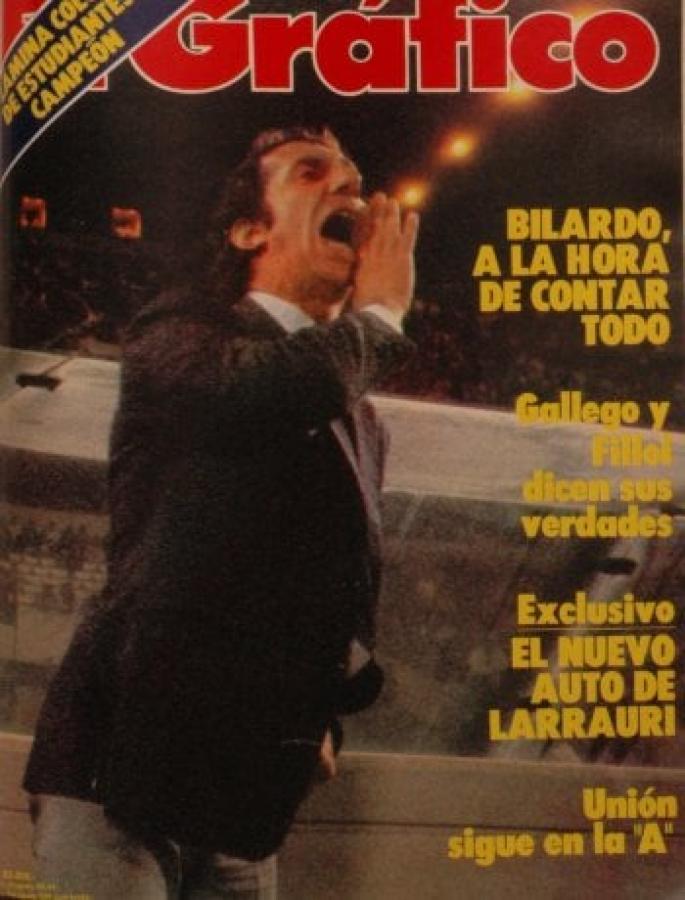 Imagen Estudiantes campeón Metropolitano 1982 en la tapa de El Gráfico.