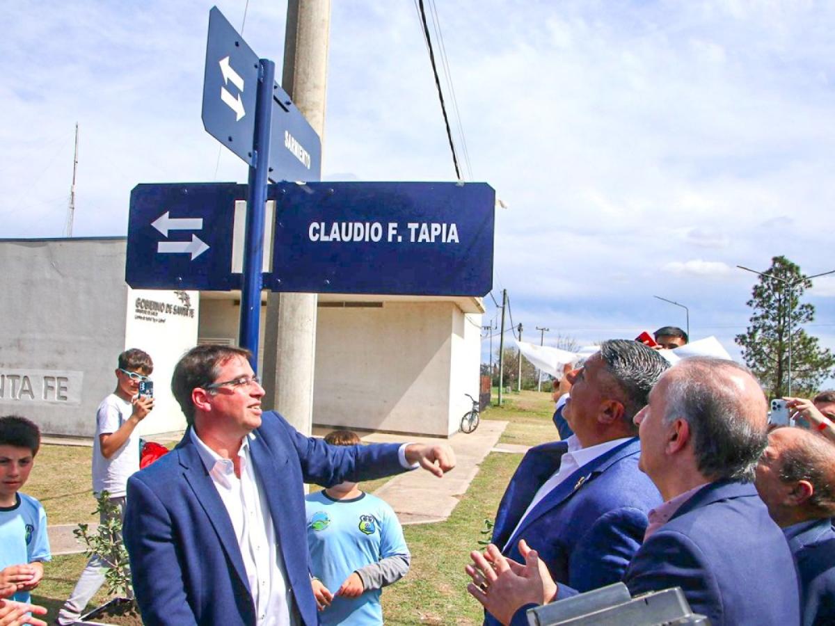 Imagen El presidente de la AFA estuvo presente en el homenaje en la provincia de Santa Fe. Foto: MDZ