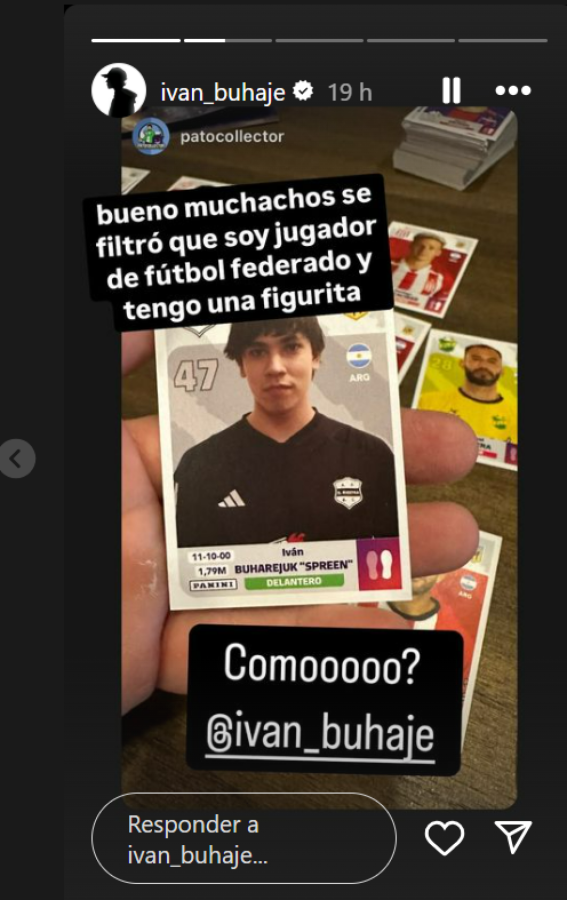 Imagen La reacción de Spreen en Instagram.