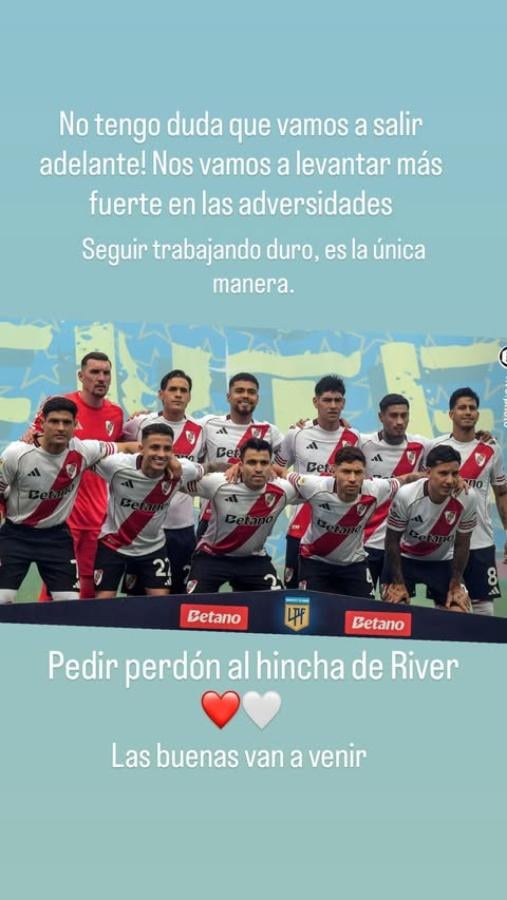 Imagen El mensaje de Maxi Salas tras la derrota Superclásica.