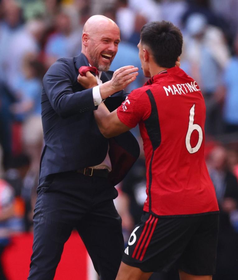 Imagen Ten Hag y Lisandro Martínez tienen una gran relación, que nación en Ajax.