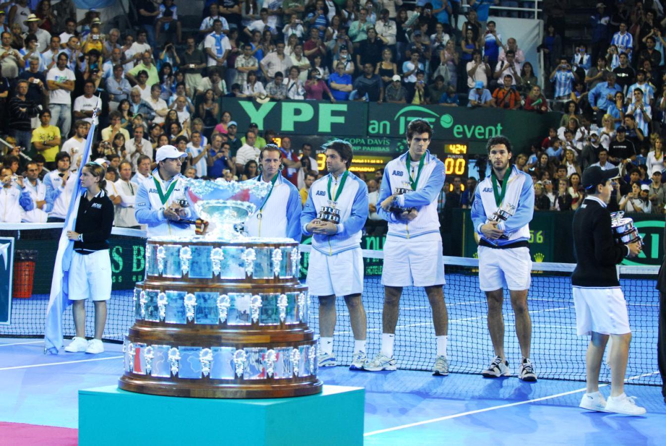 Imagen La herida por la derrota en la final de la Davis en 2008 fue reflotada por Nalbandian.