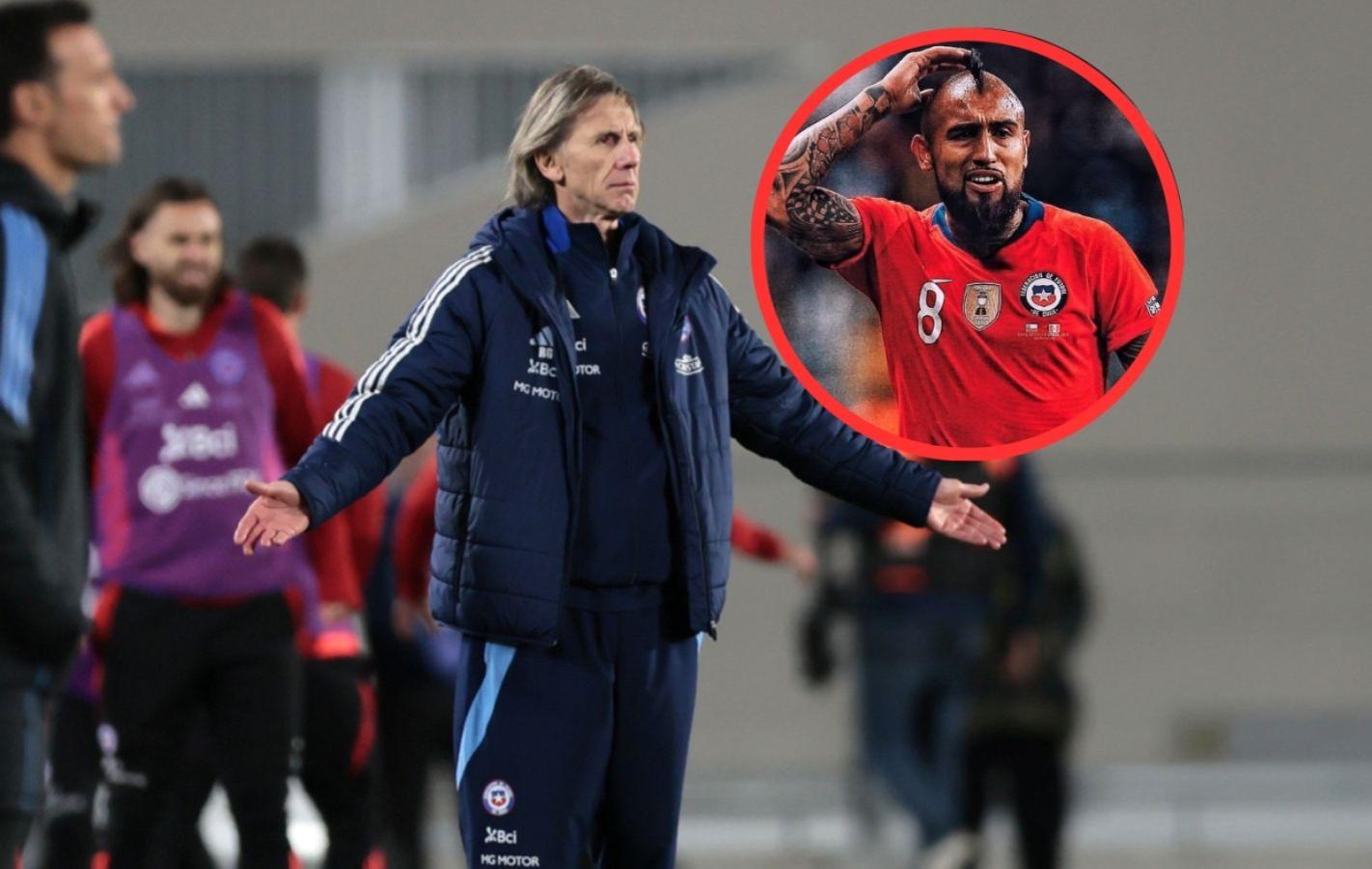 Imagen Gareca reivindicó la figura de Vidal como símbolo de la Selección de Chile.