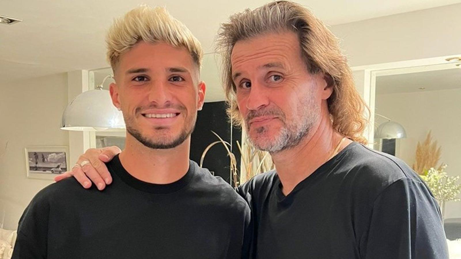 Imagen Rodrigo y Ruben. Hijo y padre buscarán levantar a Barracas.