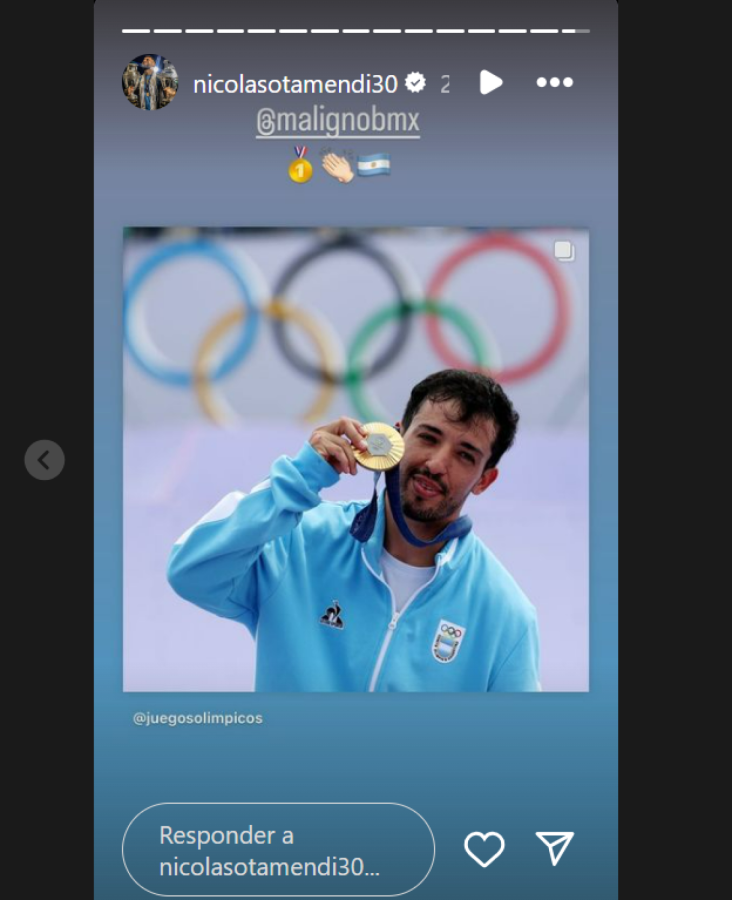 Imagen IG de Nicolás Otamendi.