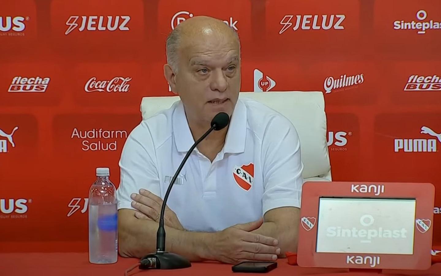 Imagen Néstor Grindetti, presidente de Independiente, encabezará la comitiva.