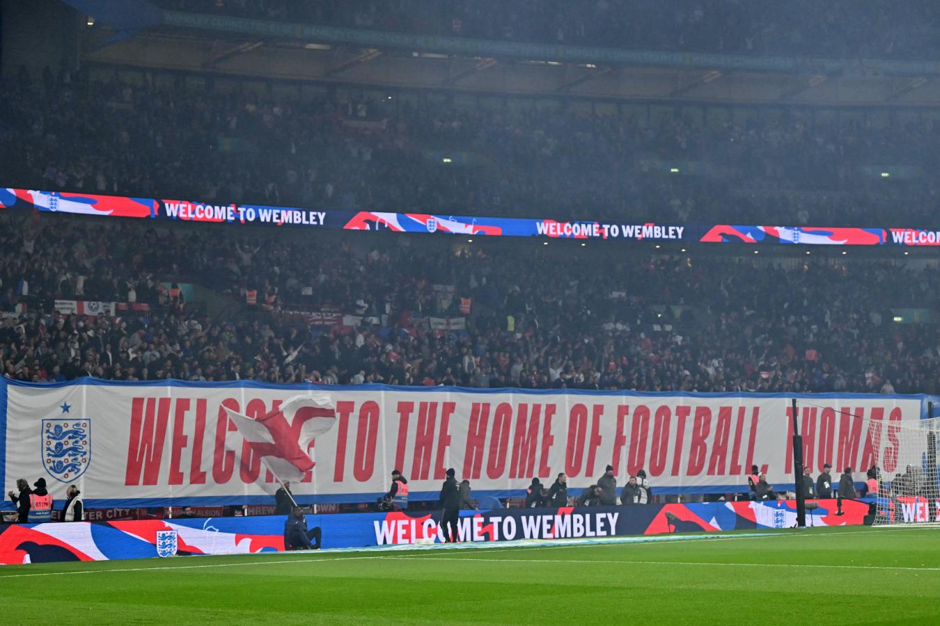 Imagen "Bienvenido a la casa del fútbol, Thomas" (AFP).