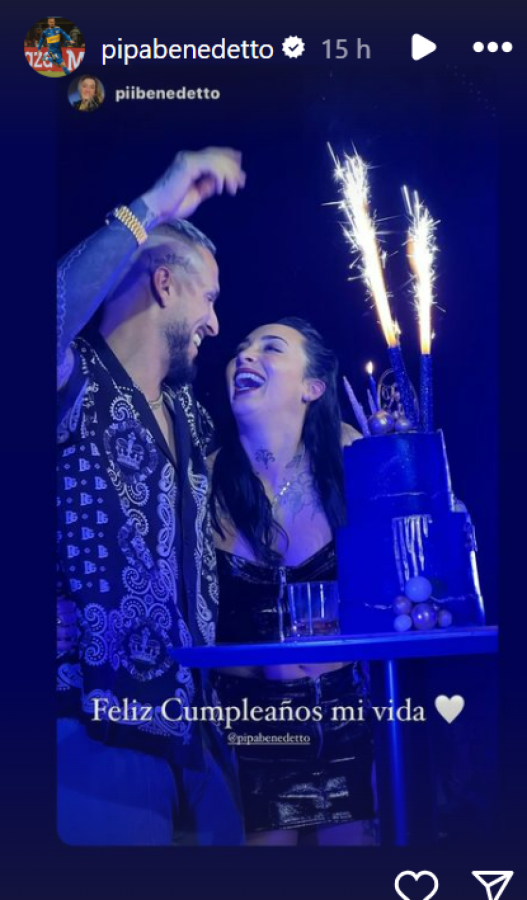Imagen Benedetto celebró su cumpleaños en la noche del jueves.