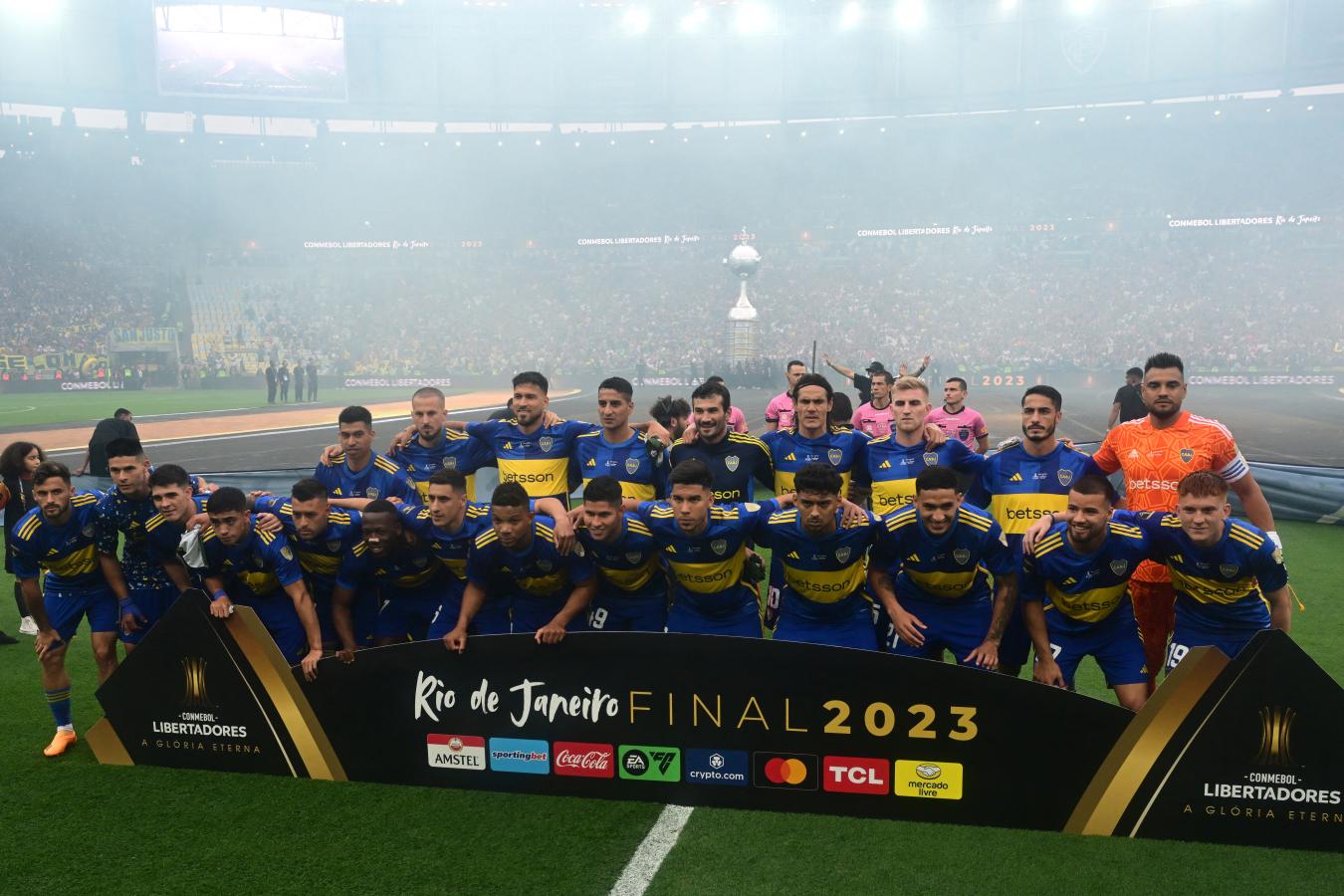 Imagen Javi García, Figal y Merentiel, los sobrevivientes de la última visita de Boca al Maracaná.