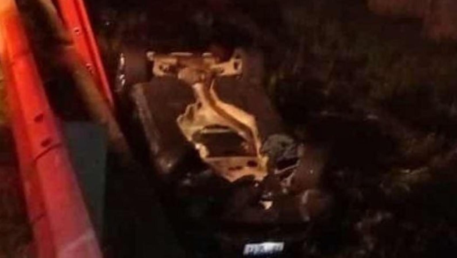 Imagen Así quedó el auto de Moscuzza tras el accidente (Foto: La Capital de Mar del Plata)