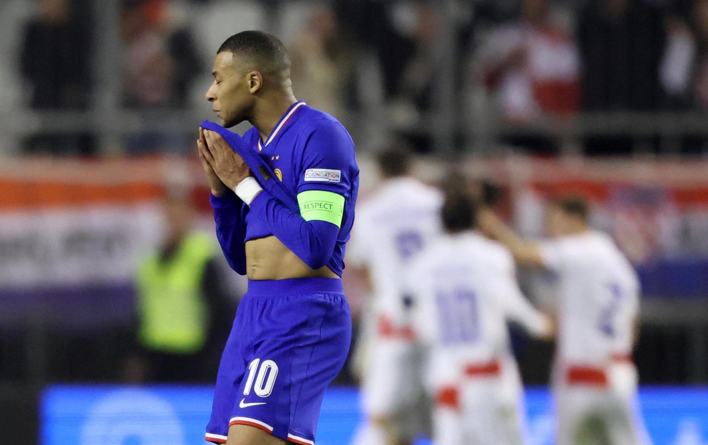 Imagen Mbappe sufre y Croacia festeja. El público francés le dio la espalda al fútbol.