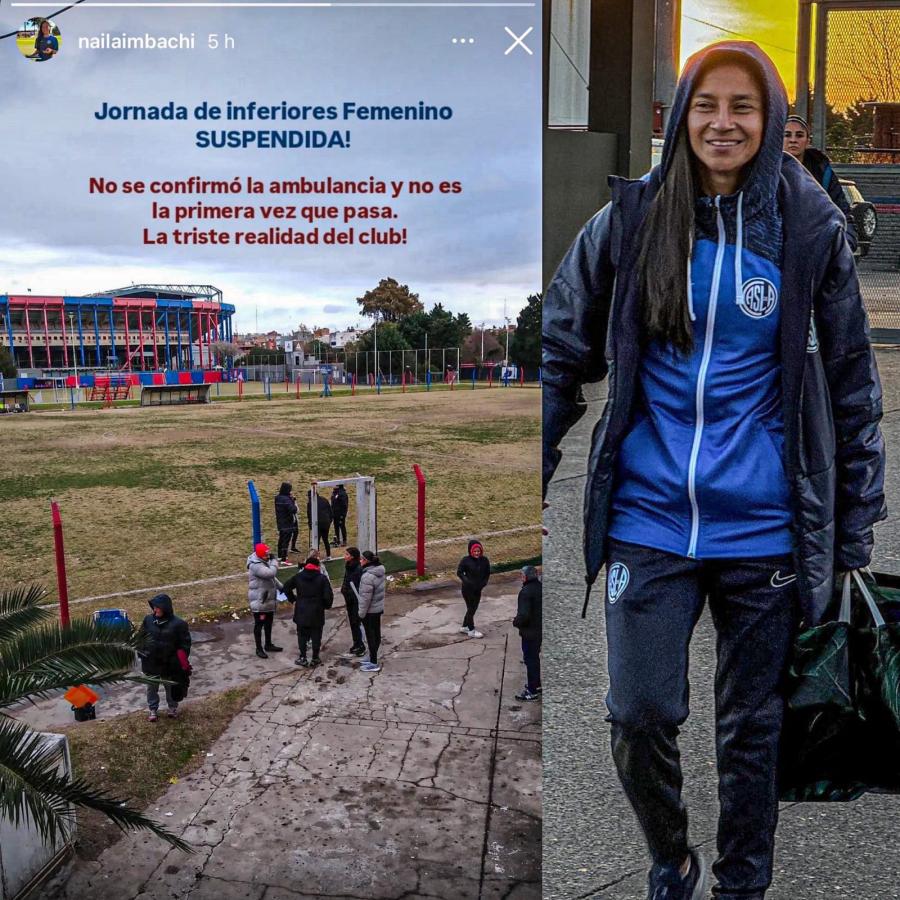 Imagen Naila Imbachi, DT de la Reserva del Fútbol femenino, en su ig.