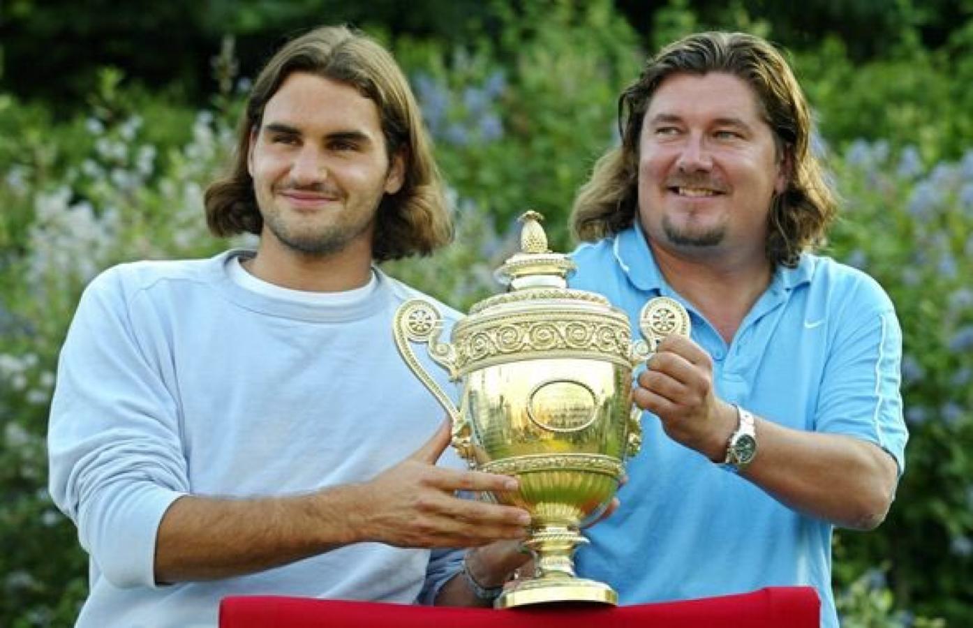 Imagen Federer junto a Lundgren