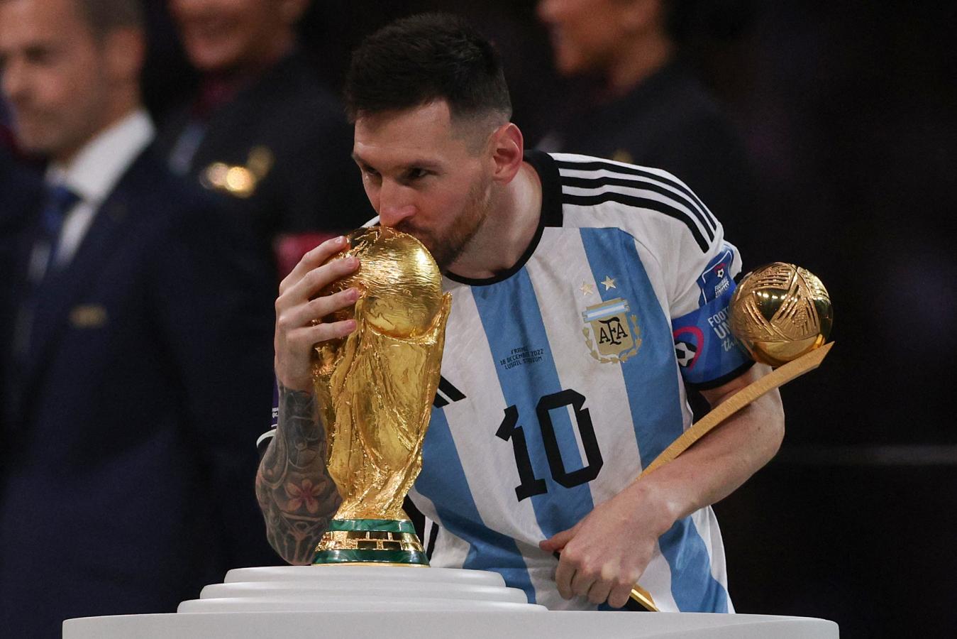 Imagen Messi coronó su brillante carrera en Qatar 22 con el título que le faltaba. AFP.