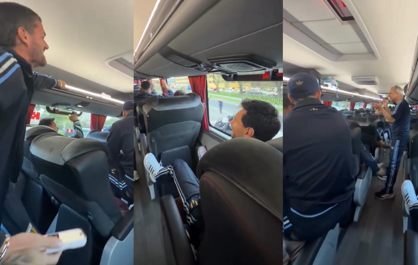Imagen de "No te vayas, pensalo una vez más", la canción que sonó en el micro de la Selección