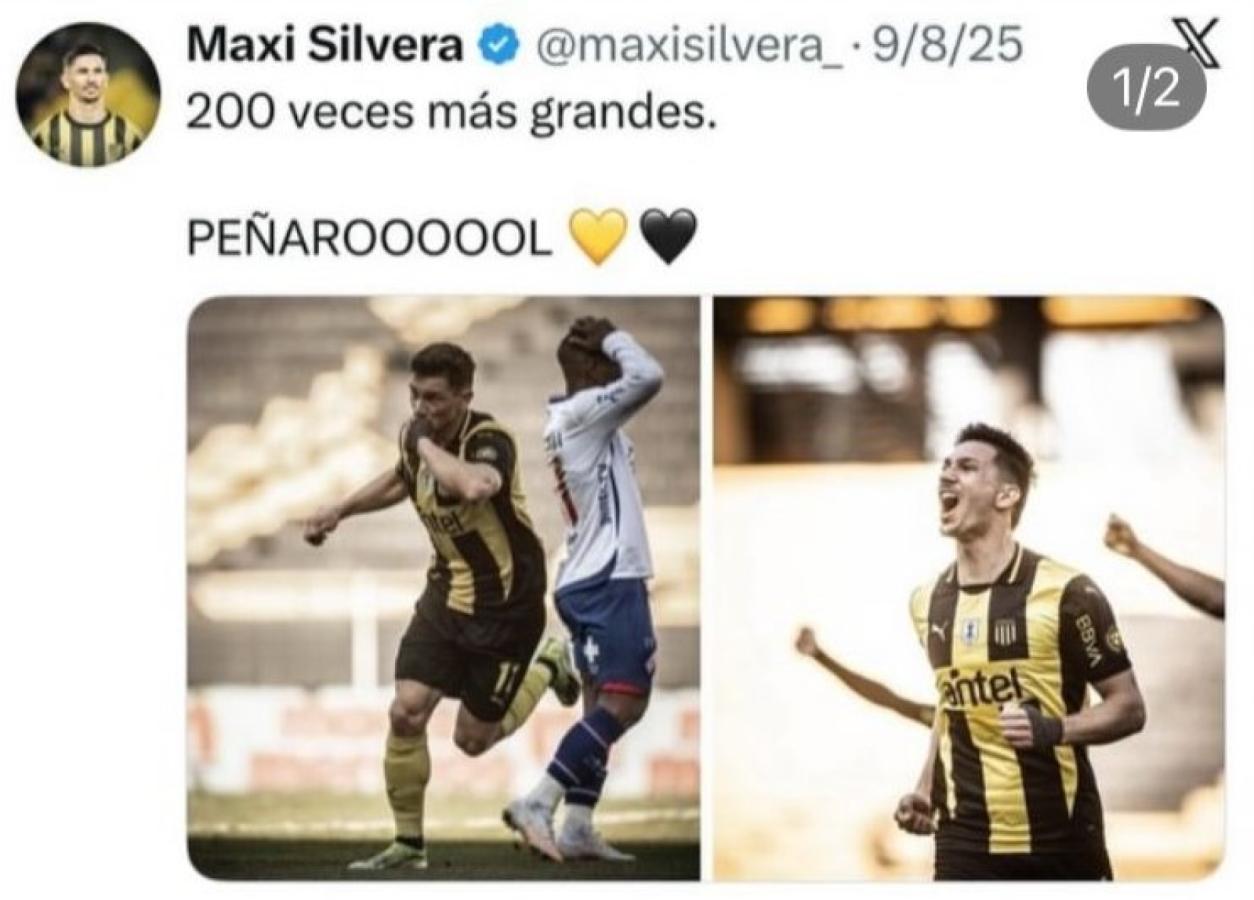 Imagen La publicación de Silvera con la frase que motivó las cargadas.
