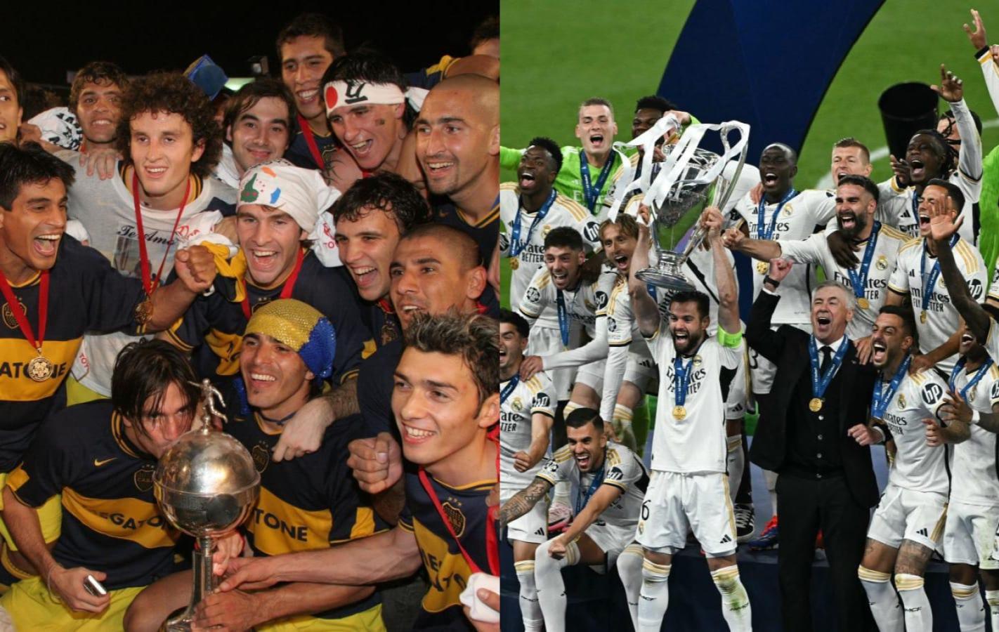 Imagen de Polémica: quién jugó más finales internacionales, ¿Boca o Real Madrid?