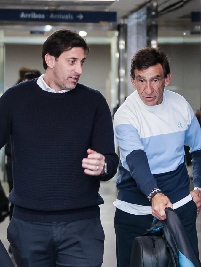 Imagen Milito y Costas, los artífices de la llegada de Miljevic a Racing.