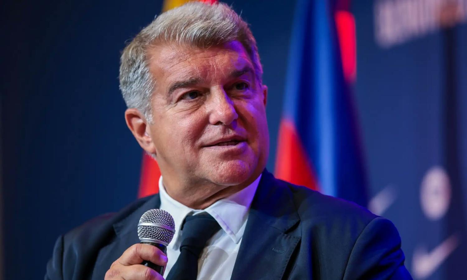Imagen El presidente Laporta aseguró que el regreso al estadio será en esta temporada.