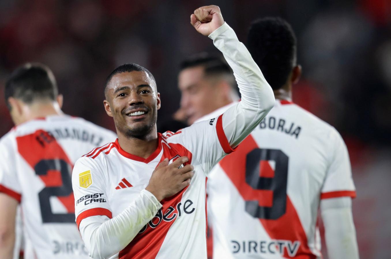 Imagen De la Cruz, hoy en Flamengo, sabe que volverá a River.