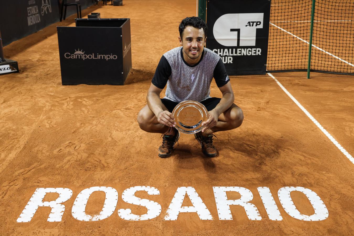 Imagen El subcampeón Hugo Dellien. Foto: Rosario Challenger