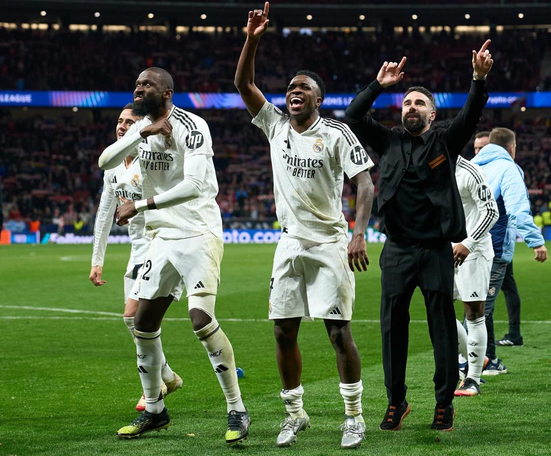 Imagen Los festejos de Real Madrid fueron desmedidos en el Metropolitano.