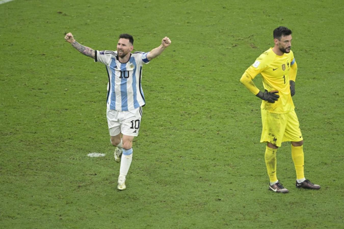 Imagen Lloris sufrió a Messi en la final del mundo: le hizo 3 goles (uno en la definición por penales).
