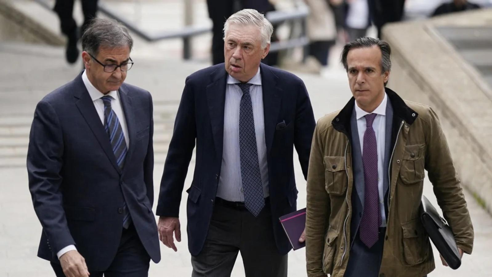 Imagen La llegada de Ancelotti al Tribunal español.