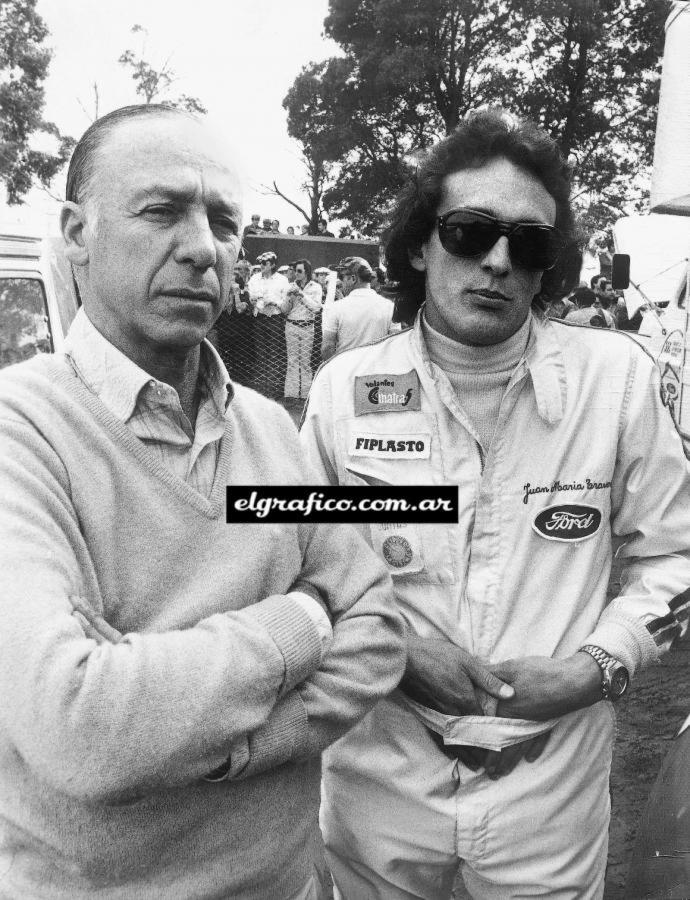 Imagen Traverso y Oscar Alfredo Gálvez, dos imprescindibles del automovilismo argentino.