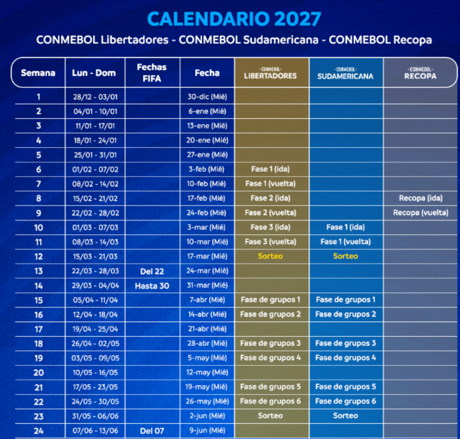 Imagen El calendario 2027