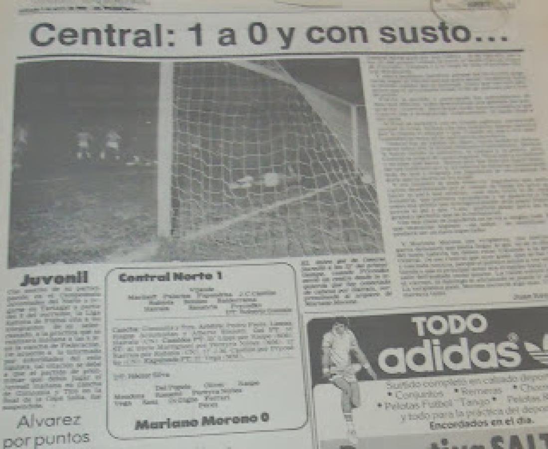 Imagen Una crónica del partido disputado el 2 de abril de 1982.