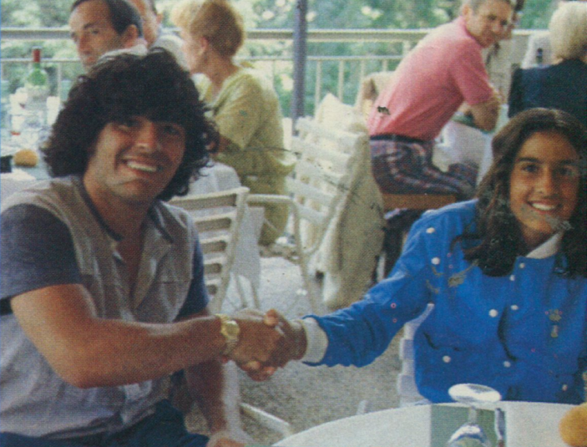 Imagen Sabatini y Maradona, juntos en 1984