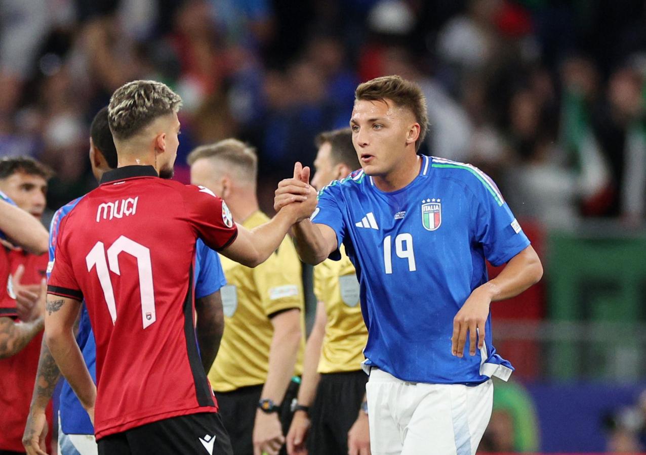 Imagen Mateo Retegui jugó unos minutos en el triunfo de Italia ante Albania por la Eurocopa.