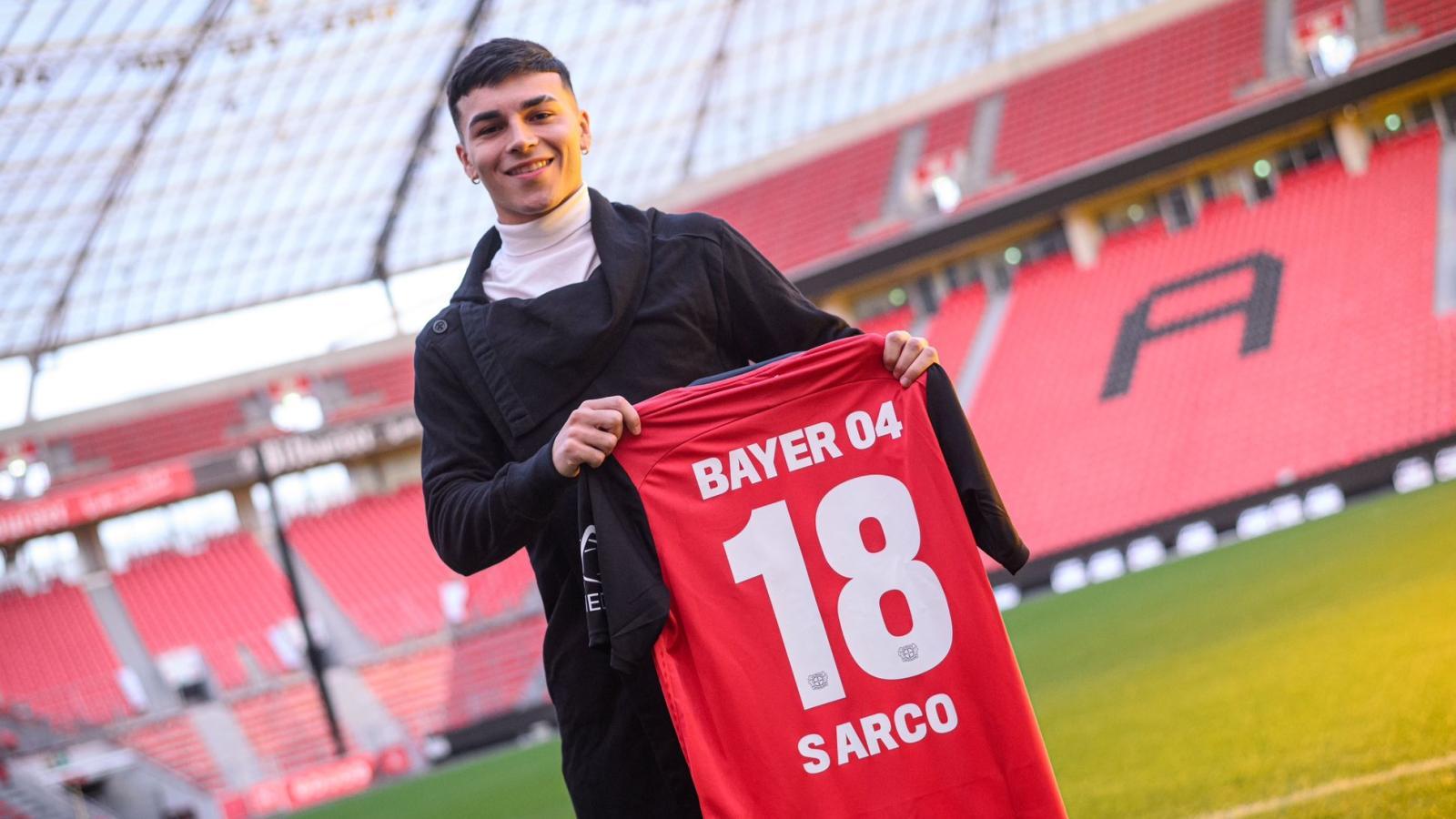 Imagen Sarco quedó libre de Vélez y el 2 de enero fue presentado en Bayer Leverkusen.
