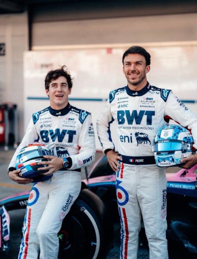 Imagen Colapinto, afianzado y a la par de Gasly.