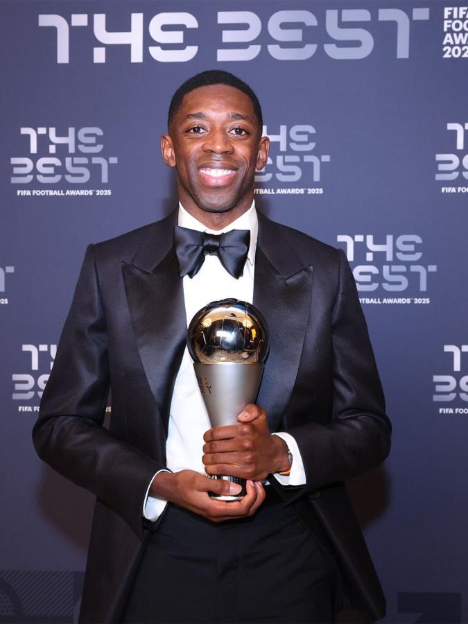 Imagen Dembelé, ganador del premio The Best.