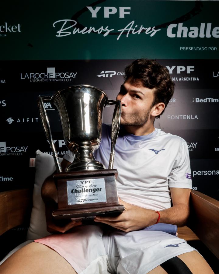 Imagen Barrena festejó la conquista del Buenos Aires Challenger