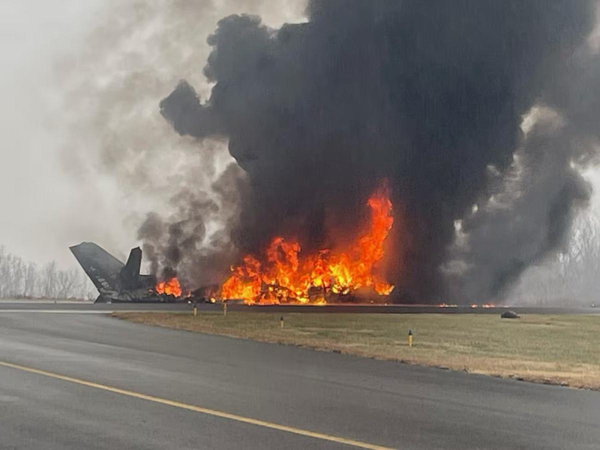 Imagen Así quedó la aeronave de Greg Biffle en el Aeropuerto Regional de Statesville.