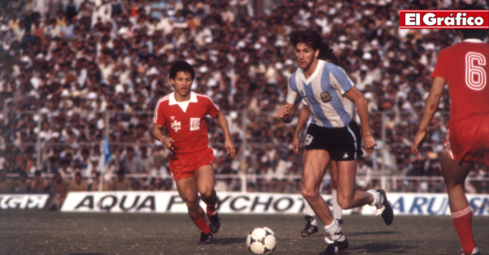 Imagen Una acción de la histórica derrota argentina ante China por 1-0
