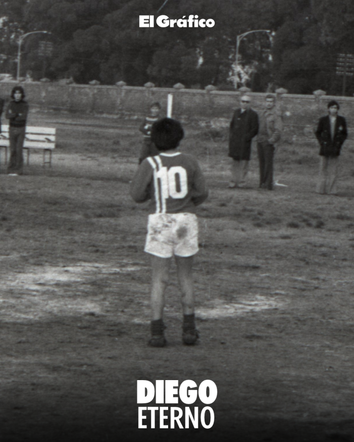 Imagen Diego Maradona en 1973 para El Gráfico