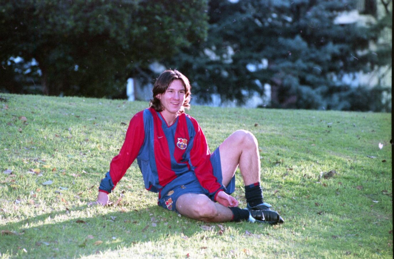 Imagen MESSI con los colores de Barcelona