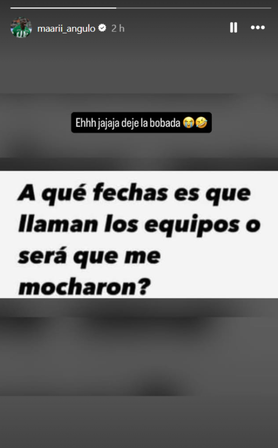 Imagen Marino Hinestroza subió esta sugestiva historia a su cuenta de IG.