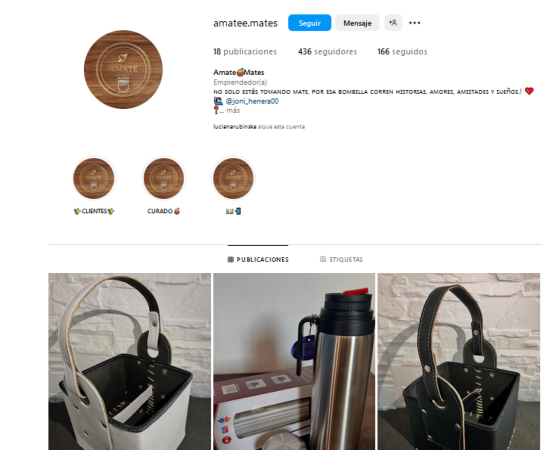 Imagen El emprendimiento de venta de mates del héroe de Deportivo Armenio.
