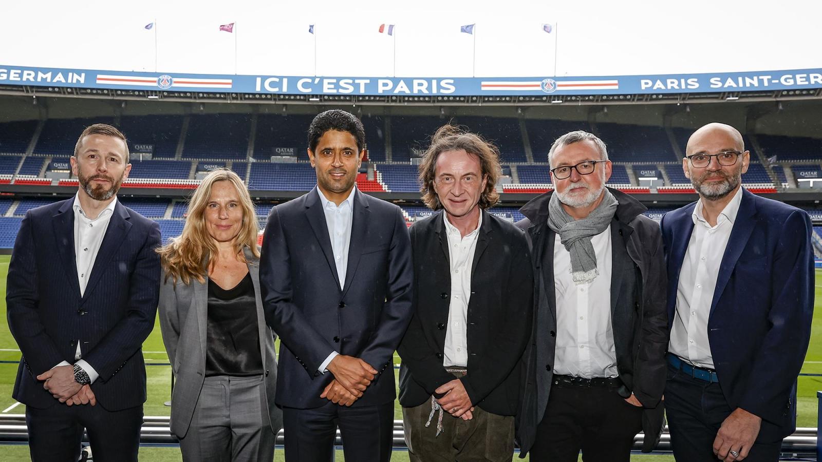 Imagen La dirigencia de PSG, club que logró un récord de 837 millones de euros de ingresos.