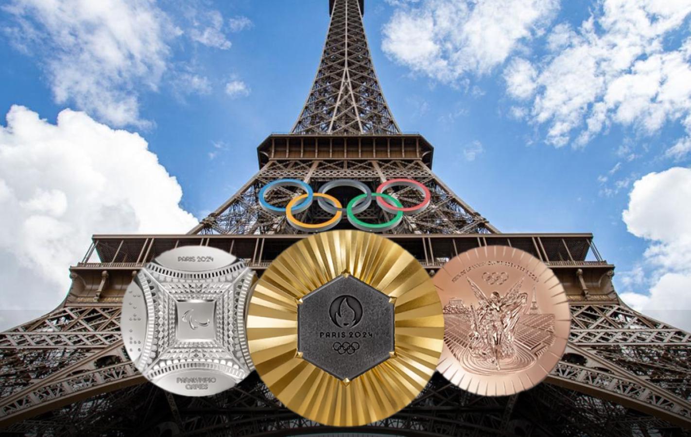 Imagen Las medallas están confeccionadas con trozos de la Torre Eiffel.