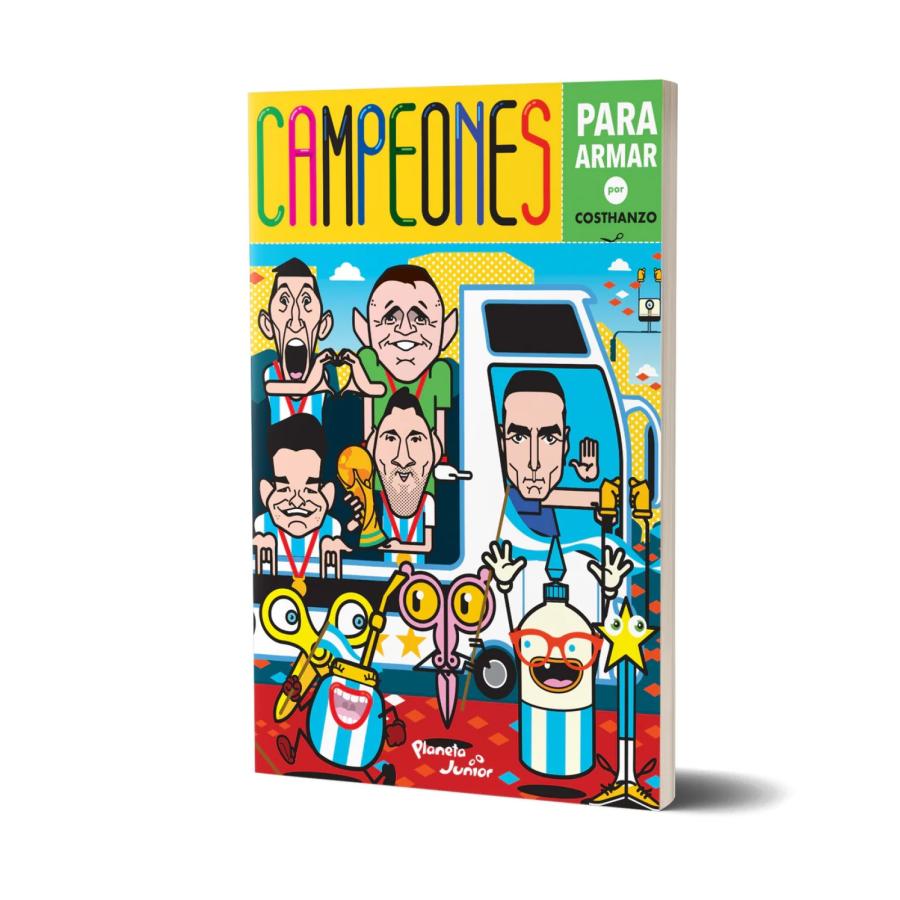 Imagen La portada de los campeones del mundo para armar, de editorial Planeta.