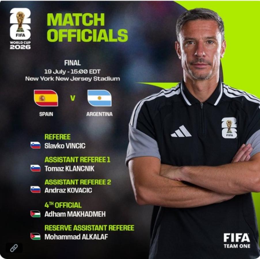 Imagen Los árbitros de la final