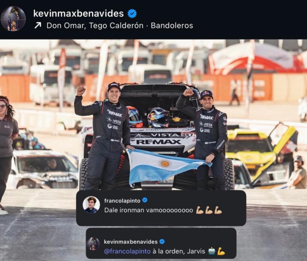Imagen El aliento de Colapinto a Benavides